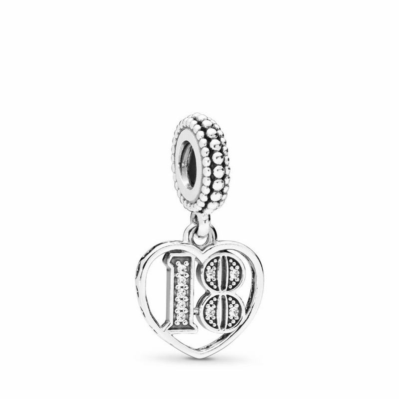 Pandora 18 Years of Love Dangle Charm Silver Egypt CL0927158